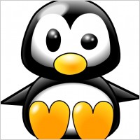 Baby Tux V.2 clip art