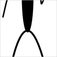 Back Raised Hand clip art