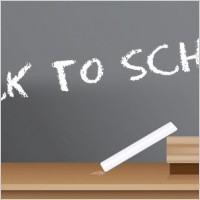 Back To School Blackboard Sign