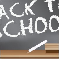 Back to School Blackboard Sign design