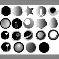 Badges Brush set
