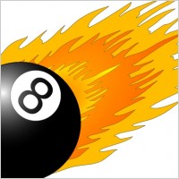 Ball With Flames clip art
