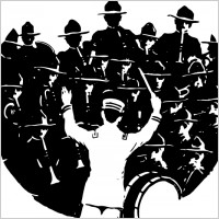 Band And Conductor clip art