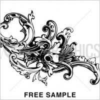 Baroque Ornament Vectors Vol1
