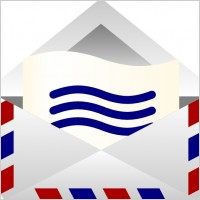Barretr Air Mail Envelope clip art