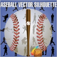 Baseball Vector Silhouettes