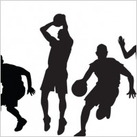 Love  Basketball Pictures on Women Basketball Players Silhouettes Free Vector For Free Download