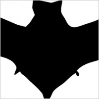 Bat Silhouette clip art