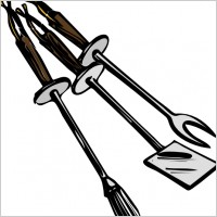Bbq Grilling Tools clip art