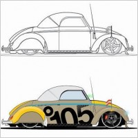 Beatle Car Vector