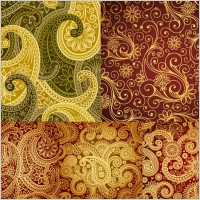beautiful background of classical pattern vector