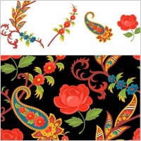 Beautiful background pattern vector material Series 3