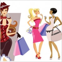 beautiful beauty cartoon trend vector