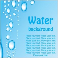 Beautiful blue water background