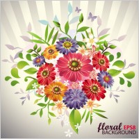 beautiful bouquet 05 vector