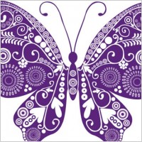 beautiful butterflies vector