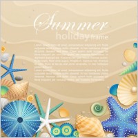 beautiful cartoon ocean background 03 vector