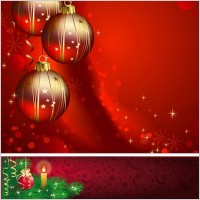 beautiful christmas background vector