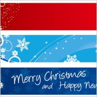 beautiful christmas banner banner vector