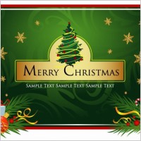 Beautiful Christmas Card Vector