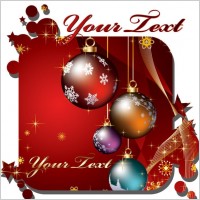 beautiful christmas cards vector