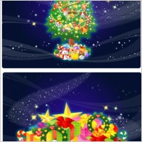 beautiful christmas gift vector