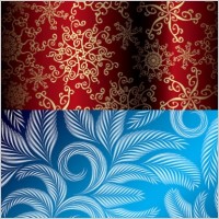 beautiful christmas pattern vector