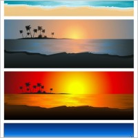 beautiful coastal scenery 02 vector