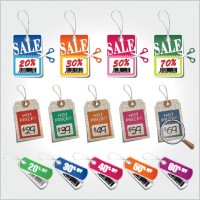 beautiful color labels 03 vector