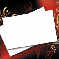 beautiful flower box blank cardboard 03 vector