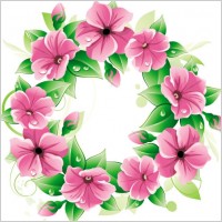 beautiful flowers 04 vector