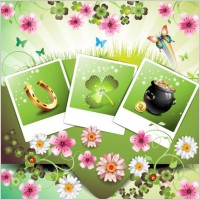 beautiful flowers background 01 vector