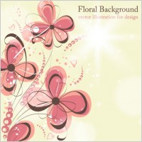 beautiful flowers illustration background pattern 04 vector