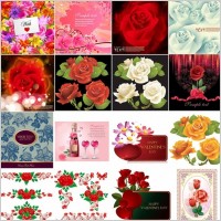 beautiful flowers vector