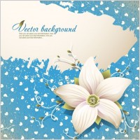 Beautiful Flowers Vector Background