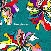beautiful handpainted background pattern 01 vector