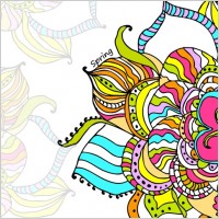 beautiful handpainted pattern background 03 vector