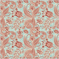 beautiful handpainted pattern vector 1