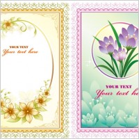 beautiful lace flowers vector