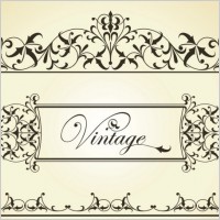 beautiful lace pattern 02 vector