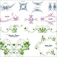 beautiful lace pattern vector
