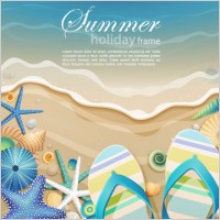 beautiful ocean background cartoon 01 vector