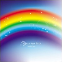 beautiful rainbow symphony 02 vector