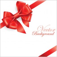 beautiful ribbon bow 03 vector