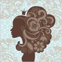 beautiful shading pattern vector
