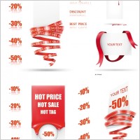 beautiful supermarket discount card vector