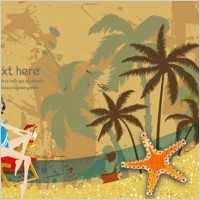 beautiful surfing postcards 02 vector