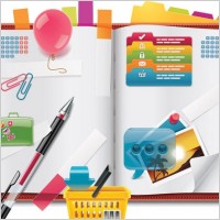 beautiful vector 1 notepad