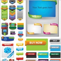 beautiful vector web design decorative block