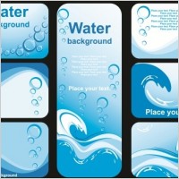 Beautiful Water Vector Background Image